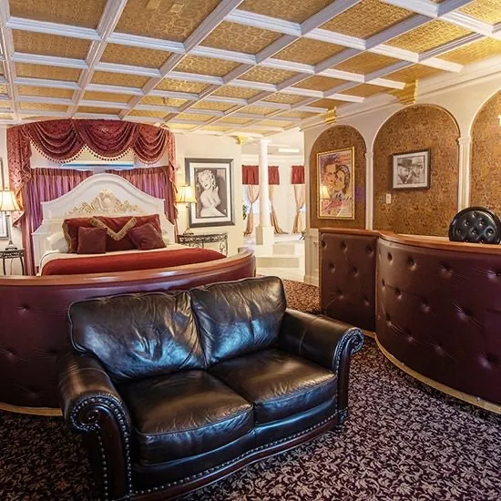 The Hollywood Romance suite at the Anniversary Inn in Boise, Idaho