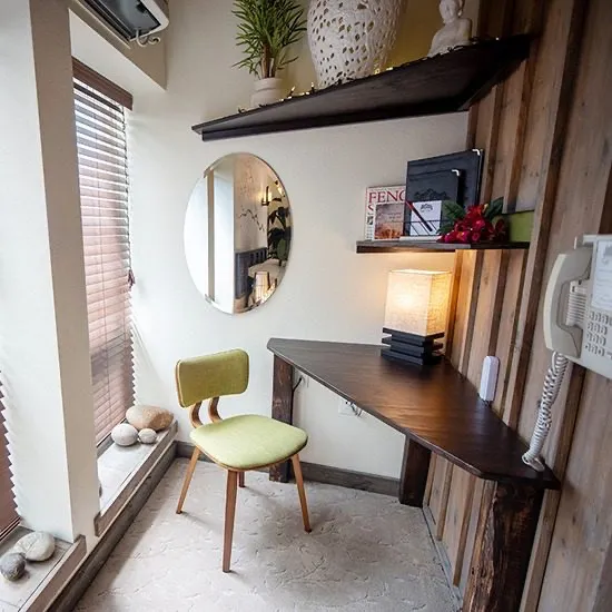 The Zen Garden suite at the Anniversary Inn in Boise, Idaho
