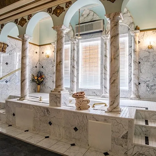 The The Mansion suite at the Anniversary Inn in Boise, Idaho