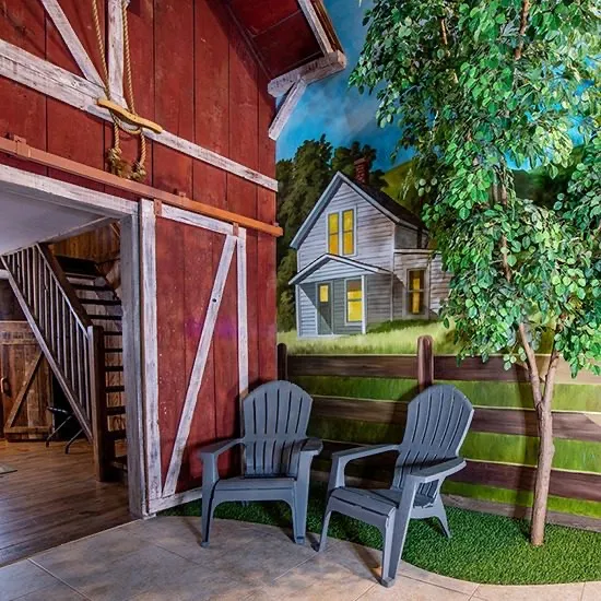 Hayloft suite, view 2