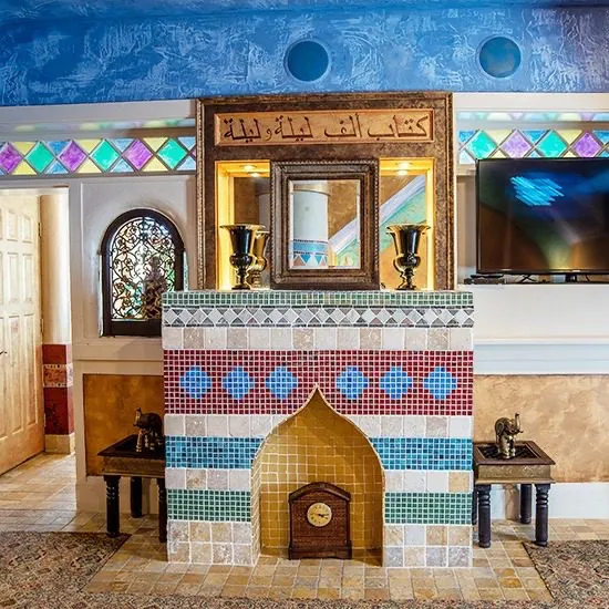The Arabian Nights suite at the Anniversary Inn in Logan, Utah