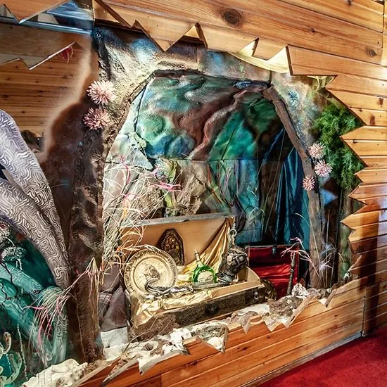 The Pirate’s Paradise suite at the Anniversary Inn in Logan, Utah