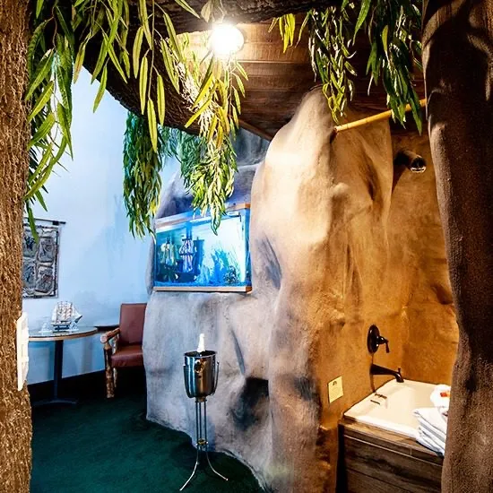 The Swiss Family Robinson suite at the Anniversary Inn in Logan, Utah