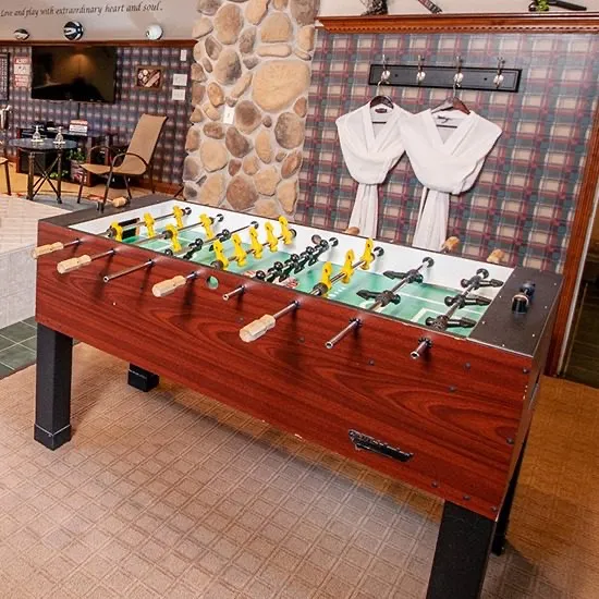 The Player’s Clubhouse suite at the Anniversary Inn in Logan, Utah
