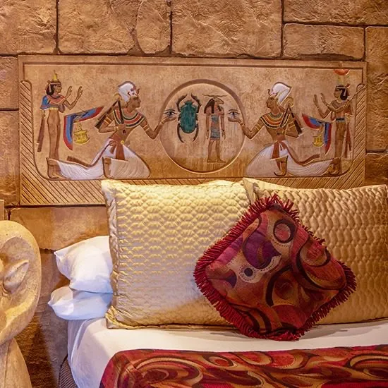 The Mysteries of Egypt suite at the Anniversary Inn in 5th South, Salt Lake City, Utah