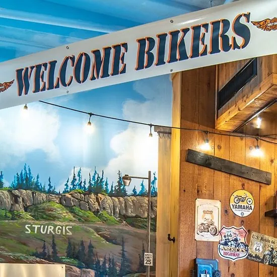 The Biker Roadhouse suite at the Anniversary Inn in 5th South, Salt Lake City, Utah