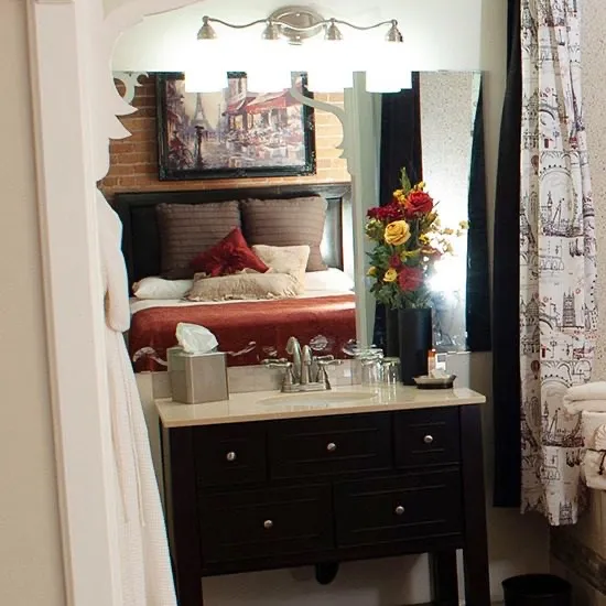 The French Connection suite at the Anniversary Inn in 5th South, Salt Lake City, Utah