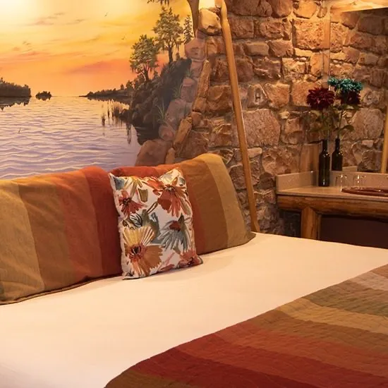 The Mississippi Serenade suite at the Anniversary Inn in South Temple, Salt Lake City, Utah